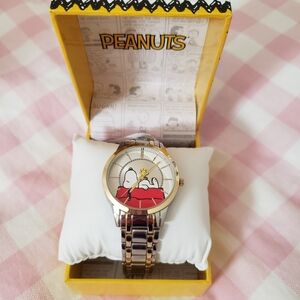 Peanuts Snoopy Watch with Silver and Gold Accents